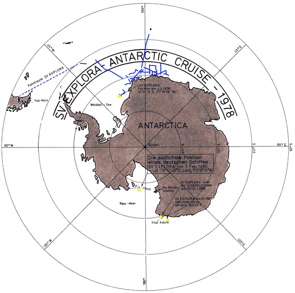 SV EXPLORA GANOVEX Antarktis Uebersicht