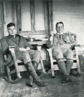 Dr. L. Mintrop (rechts) und Dr. F. Trappe (links) in USA