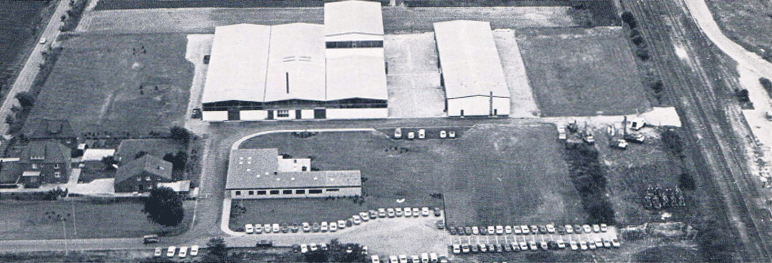 Luftbild der GEOMECHANIK·Gebäude